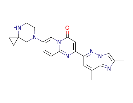 7-(4,7-diazaspiro[2.5]octan-7-yl)-2-(2,8-dimethylimidazo[l,2- b]pyridazin-6-yl)-4H-pyrido[l,2-a]pyrimidin-4-one