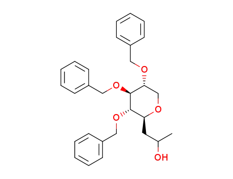 1-((2S,3S,4S,5R)-3,4,5-tris(benzyloxy)tetrahydro-2H-pyran-2-yl)propan-2-ol