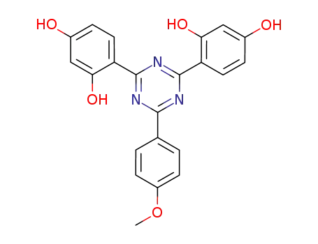 4-[4-(2,4-dihydroxyphenyl)-6-(4-methoxyphenyl)-1,3,5-triazin-2-yl]benzene-1,3-diol